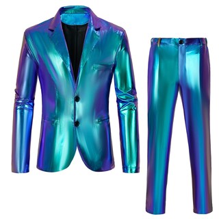 Foto 1 | Foto 1 | Disfraz De Halloween Bongzuo Para Hombre Conjunto De Trajes De Discoteca De Los 70 - Venta Internacional.