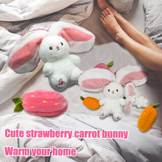 Foto 4 | Foto 4 | Peluche Youblek Bunny Strawberry Reversible 35 Cm - Venta Internacional.