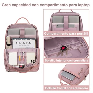 Foto 3 | Foto 3 | Mochila Chantria Para Portátil De Viaje De 15 6 Pulgadas Con Carga Usb  Color Caqui - Venta Internacional.