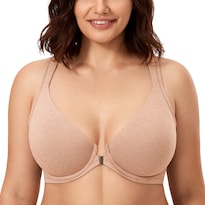 Bra Calvena Para Mujer Cierre Frontal Con Espalda Cruzada Cobertura Total - Venta Internacional.