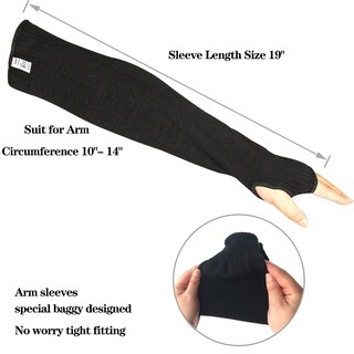 Foto 5 | Foto 5 | Manguitos De Soldadura Rehaffe Kevlar Protectores De Brazos De 48 Cm Con Orificio Para El Pulgar - Venta Internacional.