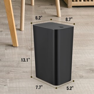 Foto 7 | Foto 7 | Botes De Basura Trashaid Paquete De 2 Unidades 10 Litros Con Tapa De Plástico Color Negro - Venta Internacional.