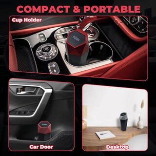 Foto 6 | Foto 6 | Cubo De Basura De Coche Bfxm Con Tapa Cubo De Basura Para Asiento Portavasos - Venta Internacional.