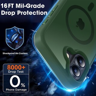 Foto 4 | Foto 4 | Funda Mocca Strong Magnetic Para Iphone 16 Color Verde Medianoche - Venta Internacional.