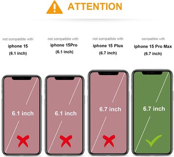 Foto 2 | Foto 2 | Funda Tipo Cartera Para Iphone 15 Pro Max Kihuwey Con Magsafe Black - Venta Internacional.