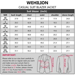 Foto 2 | Foto 2 | Chaqueta Deportiva Casual Blazer Wehilion Para Hombre Azul Marino Xl - Venta Internacional.