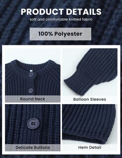 Foto 6 | Foto 6 | Suéter Tipo Cárdigan Bianstore  Ropa Exterior Casual De Punto Para Mujer - Venta Internacional.