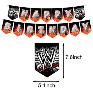 Foto 3 | Foto 3 | Set De Artículos De Fiesta Heidaman Wrestling Birthday Con Telón De Fondo - Venta Internacional.