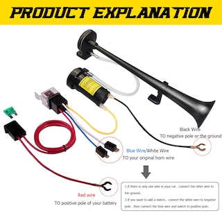 Foto 5 | Foto 5 | Bocina De Aire Para Coche Gampro 12v 150db Trompeta Única Con Compresor - Venta Internacional.