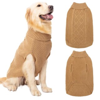Foto 1 | Foto 1 | Suéter Para Perro Mihachi Cuello Alto Abrigo De Invierno Tejido - Venta Internacional.