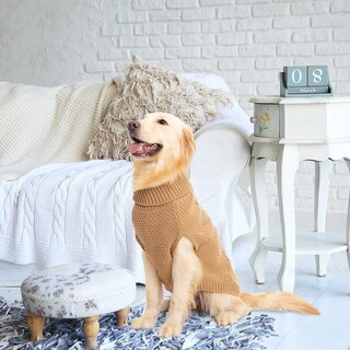 Foto 7 | Foto 7 | Suéter Para Perro Mihachi Cuello Alto Abrigo De Invierno Tejido - Venta Internacional.