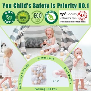 Foto 4 | Foto 4 | Play Balls Gogoso 100 Unidades Para Piscinas De Bolas De Plástico Sin Bpa - Venta Internacional.