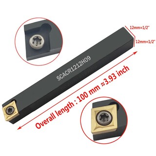 Foto 3 | Foto 3 | Juego De Herramientas De Corte Para Tornos De Metal Aszlbym De Carburo Indexable 2 Piezas - Venta Internacional.