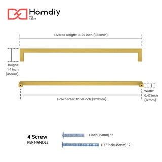 Foto 2 | Foto 2 | Armario Homdiy Handles De Latón Cepillado Y Acero Inoxidable Paquete De 6 - Venta Internacional.