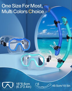 Foto 5 | Foto 5 | Set De Esnórquel Para Adultos Kwambiri Dry-top De Snorkeling Gear - Venta Internacional.