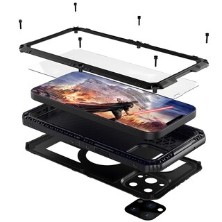 Foto 1 | Foto 1 | Funda Impermeable Botanheiros Para Iphone 15 Pro Color Negro Metálico - Venta Internacional.