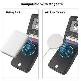 Foto 4 | Foto 4 | Funda Tipo Cartera Para Iphone 16 Pro Max Kihuwey Con Magsafe Black - Venta Internacional.