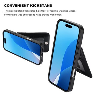 Foto 5 | Foto 5 | Funda Tipo Cartera Para Iphone 16 Pro Max Kihuwey Con Magsafe Black - Venta Internacional.