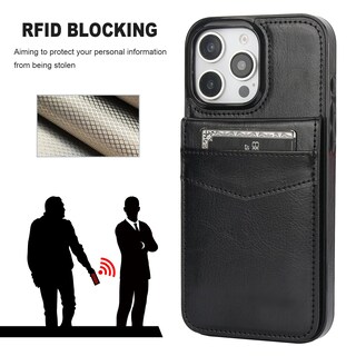 Foto 6 | Foto 6 | Funda Tipo Cartera Para Iphone 16 Pro Max Kihuwey Con Magsafe Black - Venta Internacional.