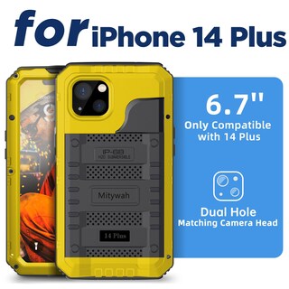Foto 2 | Foto 2 | Funda Impermeable Mitywah Para Iphone 14 Plus De 6.7 Pulgadas Color Amarillo - Venta Internacional.