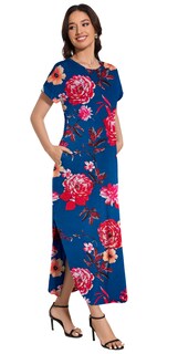 Foto 4 | Foto 4 | Vestido Largo Jeqeocafy Para Mujer  Verano 2025  Cuello Redondo Con Bolsillos - Venta Internacional.