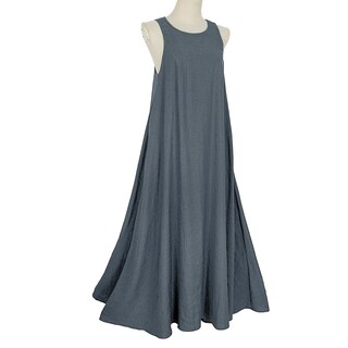 Foto 5 | Foto 5 | Vestido Largo De Lino Sin Mangas Mingyuezai Con Bolsillos Para Mujer - Venta Internacional.