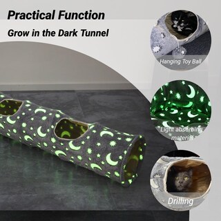 Foto 4 | Foto 4 | Fotoluminiscencia Autoluminiscente Plegable Cat Tunnel Luckitty - Venta Internacional.