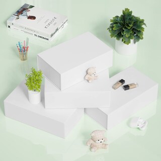 Foto 6 | Foto 6 | Caja De Regalo Ryddoy Blanca Paquete De 5 Unidades 24 X 15 X 7 5 Cm Con Cierre Magnético - Venta Internacional.