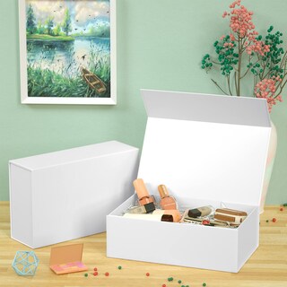 Foto 7 | Foto 7 | Caja De Regalo Ryddoy Blanca Paquete De 5 Unidades 24 X 15 X 7 5 Cm Con Cierre Magnético - Venta Internacional.
