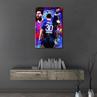 Foto 3 | Foto 3 | Lienzo Para Pared Póster De Fútbol De Lionel Messi 40 X 60 Cm - Venta Internacional.