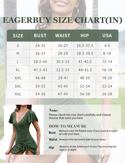 Foto 6 | Foto 6 | Traje De Baño Con Volantes Swimdress Eagerbuy Para Mujer Control De Barriga - Venta Internacional.