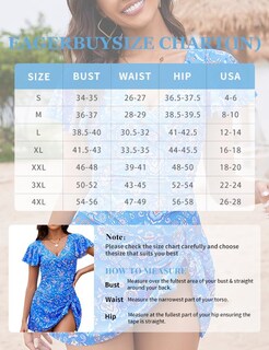 Foto 6 | Foto 6 | Traje De Baño Con Volantes Swimdress Eagerbuy Para Mujer Control De Barriga - Venta Internacional.