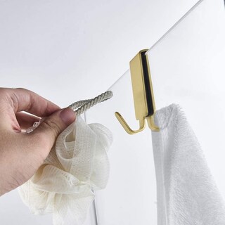 Foto 7 | Foto 7 | Gancho Para Puerta De Ducha Mokiuer Ganchos Dobles De Acero Inoxidable Paquete De 4 - Venta Internacional.