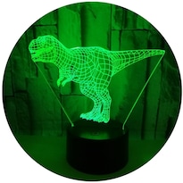 Lámpara Led 3d Con Diseño De Dinosaurio T-rex Tyrannosaurus Rex  7 Colores - Venta Internacional.