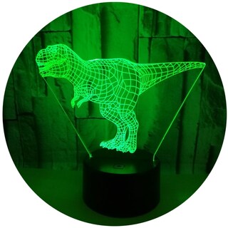 Foto 1 | Foto 1 | Lámpara Led 3d Con Diseño De Dinosaurio T-rex Tyrannosaurus Rex 7 Colores - Venta Internacional.