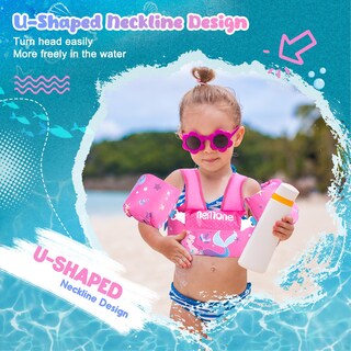 Foto 6 | Foto 6 | Chaleco De Natación Nemone Para Niños De 10 A 32 Kg Con Alas De Agua En Los Brazos - Venta Internacional.