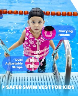 Foto 4 | Foto 4 | Chaleco De Natación Chaqueta Flotante Gogokids Trajes De Baño Para Niños Y Niñas - Venta Internacional.