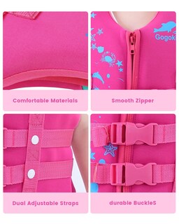 Foto 4 | Foto 4 | Chaleco De Natación Gogokids Chaqueta Flotante Para Niños Y Niñas - Venta Internacional.