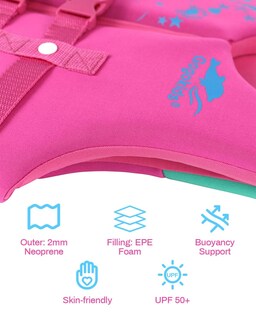 Foto 5 | Foto 5 | Chaleco De Natación Gogokids Chaqueta Flotante Para Niños Y Niñas - Venta Internacional.