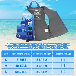 Foto 5 | Foto 5 | Chaleco De Natación Biange Para Niños Pequeños 9 A 35 Kg - Venta Internacional.