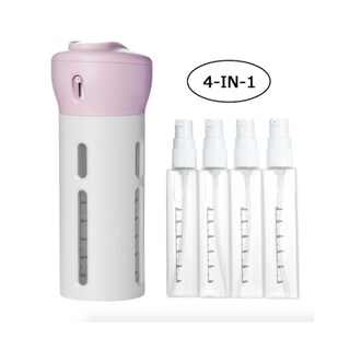 Foto 1 | Foto 1 | Botella Cosmética De Viaje 4 En 1 Blanca Y Rosa 150 G 4 X 40 Ml - Venta Internacional.