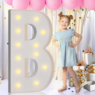 Foto 1 | Foto 1 | Marquee Light Up Letters Imprev Mosaico Letra B De 4 Pies Para Fiesta - Venta Internacional.