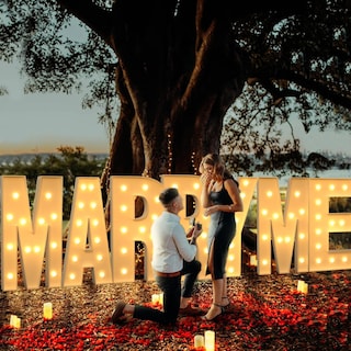 Foto 7 | Foto 7 | Carpa Iluminada Con Letras Impresas En Mosaico 121 Cm Letra U - Venta Internacional.