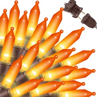 Foto 1 | Foto 1 | Luces Navideñas Lamphome Color Naranja Superbrillante 300 Luces 19 4 M - Venta Internacional.