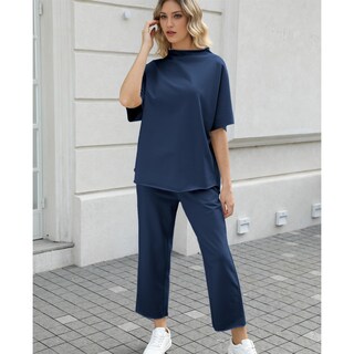 Foto 5 | Foto 5 | Conjunto De Atuendo Seeluna Para Mujer Manga 3/4 Azul Marino Xl - Venta Internacional.
