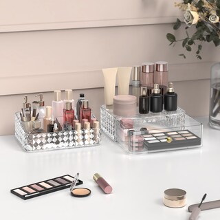 Foto 4 | Foto 4 | Organizador De Maquillaje Rosoenvi Apilable Con 1 Cajón Y 1 Bandeja - Venta Internacional.