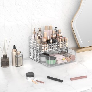 Foto 7 | Foto 7 | Organizador De Maquillaje Rosoenvi Apilable Con 1 Cajón Y 1 Bandeja - Venta Internacional.