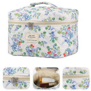 Foto 2 | Foto 2 | Bolsa De Maquillaje Y Cosméticos Viwime (algodón  Acolchada  Viaje)  Color Rojo Y Verde - Venta Internacional.