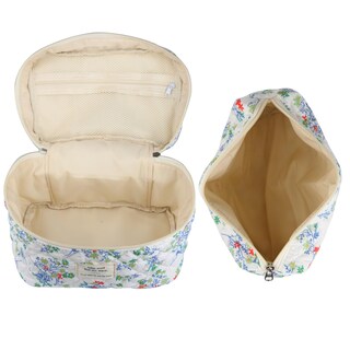 Foto 5 | Foto 5 | Bolsa De Maquillaje Y Cosméticos Viwime (algodón  Acolchada  Viaje)  Color Rojo Y Verde - Venta Internacional.