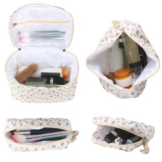 Foto 2 | Foto 2 | Bolsa De Maquillaje Y Cosméticos Viwime De Algodón Acolchada De Viaje Rosa Roja - Venta Internacional.